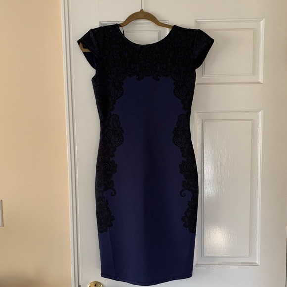 Kardashian Kollection Dresses & Skirts - NWT Navy Blue and Black Dress
